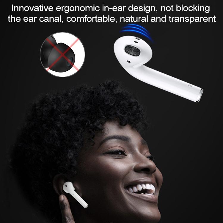 Waterproof Bluetooth 5.0 Sport Headset – Wireless In-Ear Earphones with Secure Fit – White