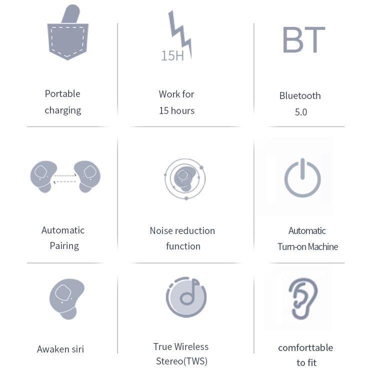Wireless Sports Bluetooth Earphones – Binaural Stereo Bluetooth 5.0 – White