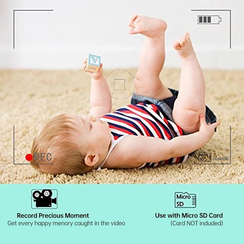 2.4GHz Wireless Baby Monitor with Night Vision, Two-Way Audio & Temperature Sensor