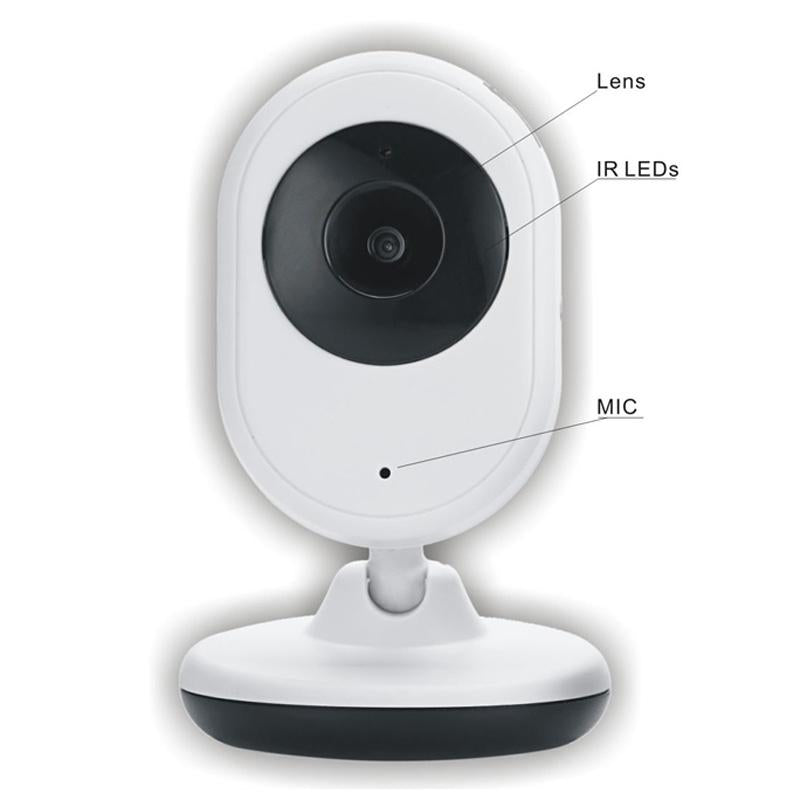 2.4GHz Wireless Baby Monitor with Night Vision, Two-Way Audio & Temperature Sensor