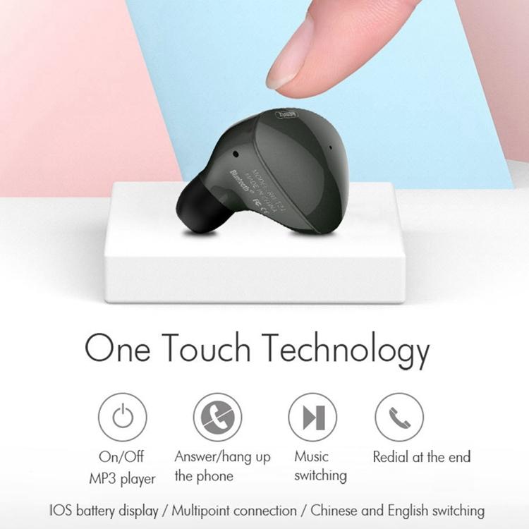 Mini Wireless Bluetooth Earphones – White, Compact In-Ear Design with Mic for Music & Calls