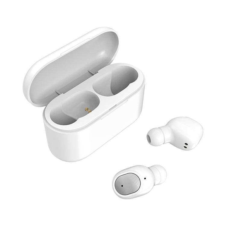 Wireless Bluetooth 5.0 Earphones – Binaural Stereo with Automatic Pairing, White