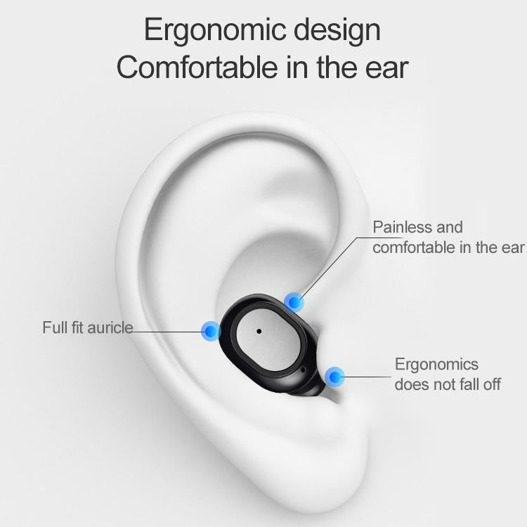 Wireless Bluetooth 5.0 Earphones – Binaural Stereo with Automatic Pairing, White