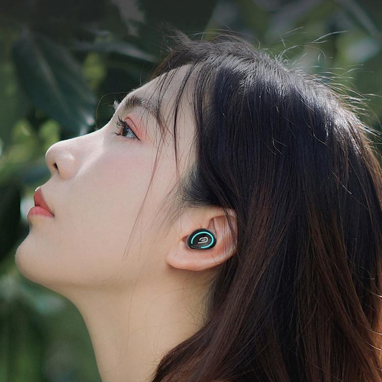 Mini Wireless Bluetooth Earphone M-B8 with Charging Case – White