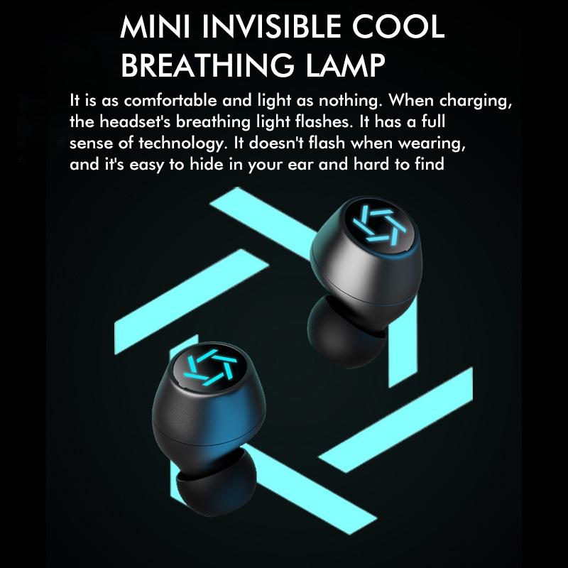 Wireless Bluetooth Earphones with Charging Box – TWS In-Ear Stereo Earbuds (White)