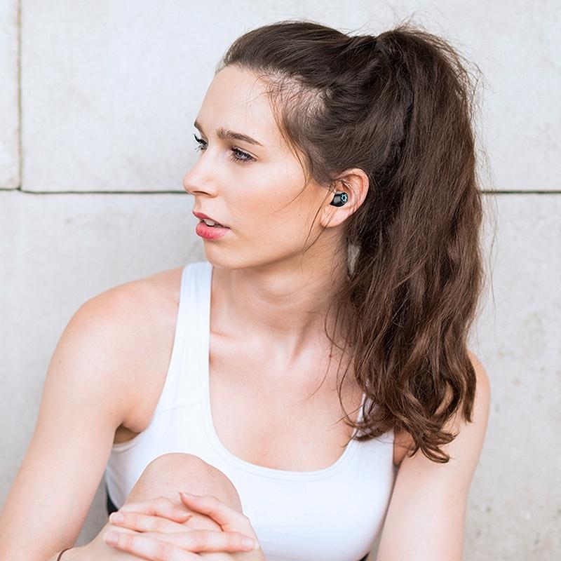Wireless Bluetooth Earphones with Charging Box – TWS In-Ear Stereo Earbuds (White)