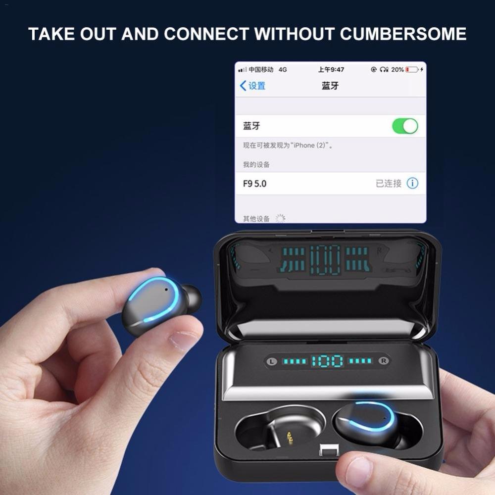 "Intelligent Noise Cancelling Bluetooth Earphones – White Wireless In-Ear Headphones with Touch Control & Charging Case