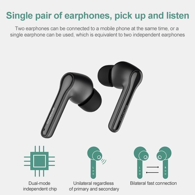 ETE-51 TWS Wireless Touch Control Bluetooth 5.0 Sports Earphones – True Wireless, White, Sweat-Resistant