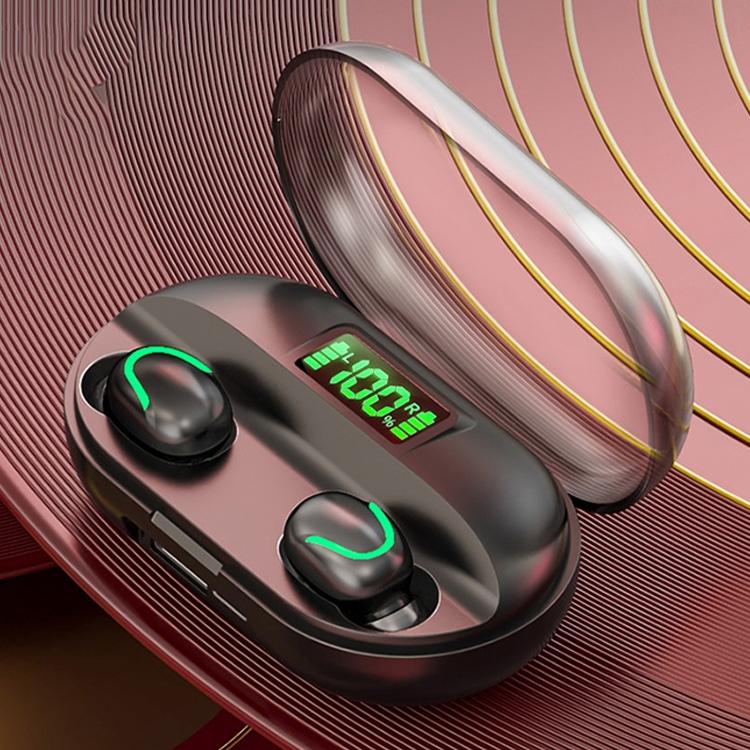True Wireless Bluetooth 5.0 Earphones with Touch Display & Charging Box – TWS In-Ear, White