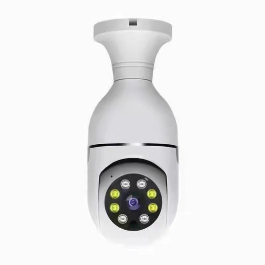 2.4G WiFi Bulb Security Camera – 1080P 2MP, Two-Way Audio, Motion Detection, Night Vision – White