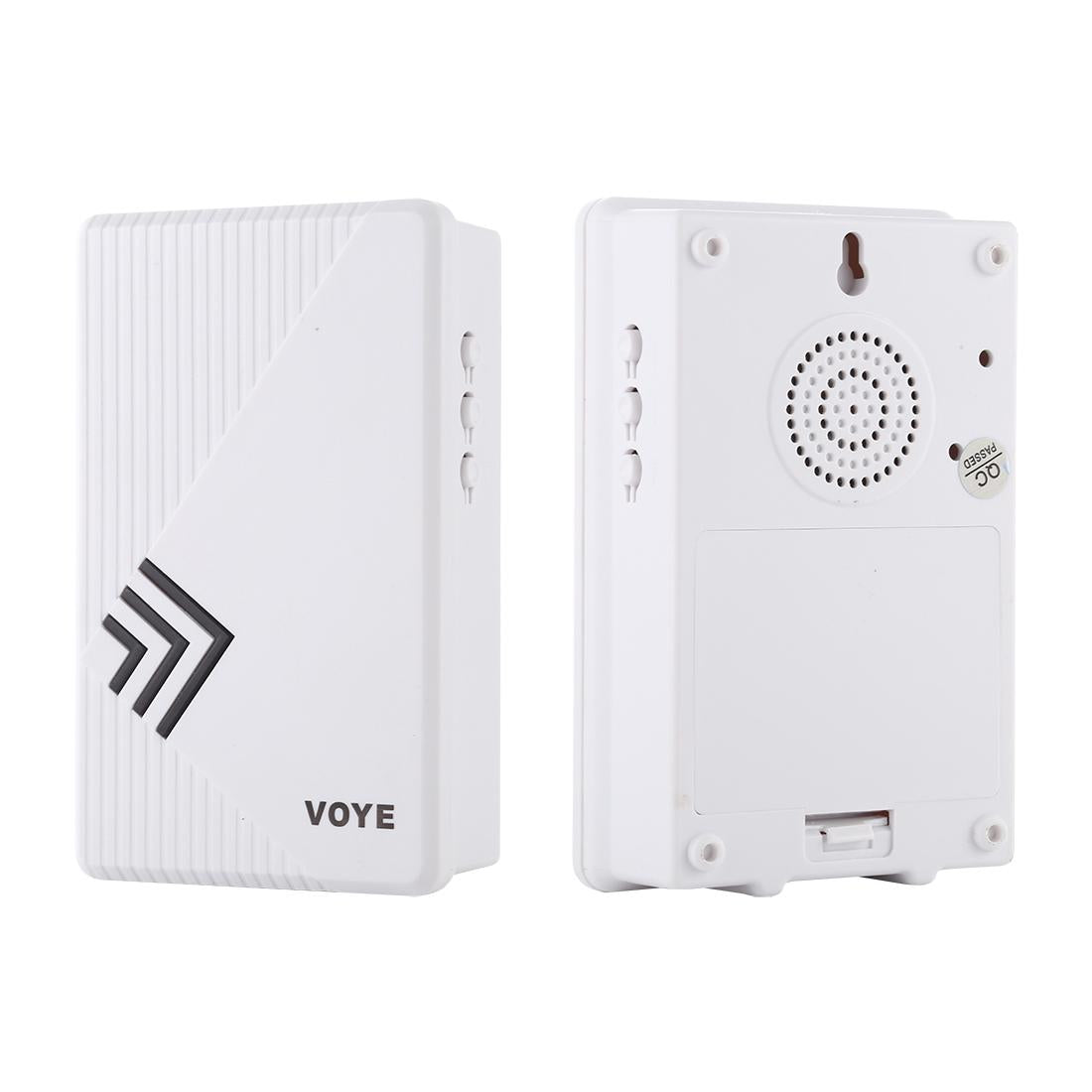 Wireless Home Doorbell with Remote Control – 38 Polyphonic Chimes, Adjustable Volume – White
