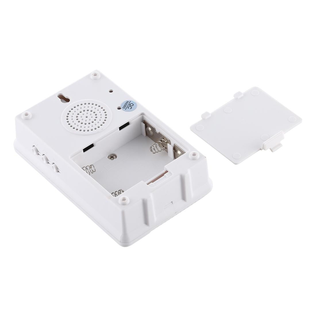 Wireless Home Doorbell with Remote Control – 38 Polyphonic Chimes, Adjustable Volume – White
