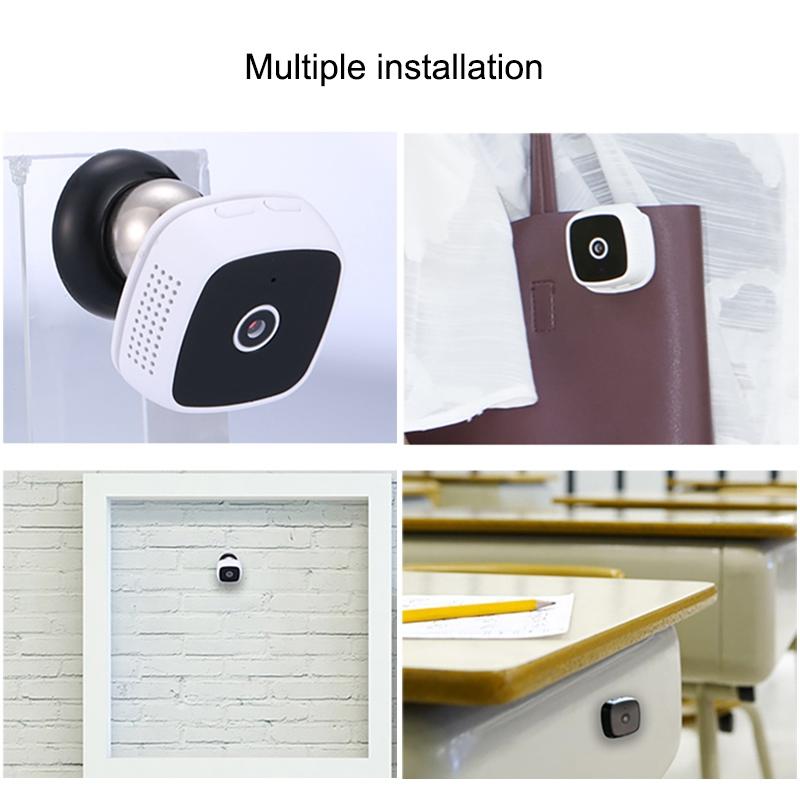 720P Wireless Wearable Surveillance Camera – Infrared Night Vision, Motion Detection, White