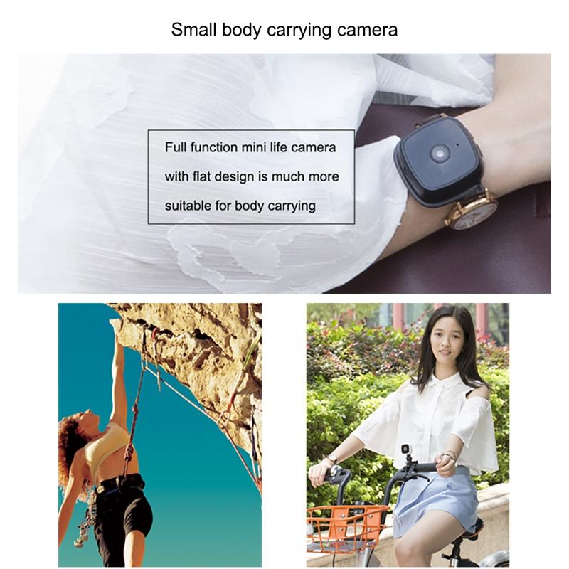 720P Wireless Wearable Surveillance Camera – Infrared Night Vision, Motion Detection, White
