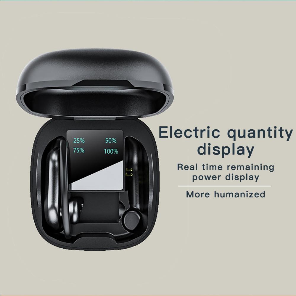 Wireless Bluetooth Earphones 258 with Charging Case & LED Digital Display – White