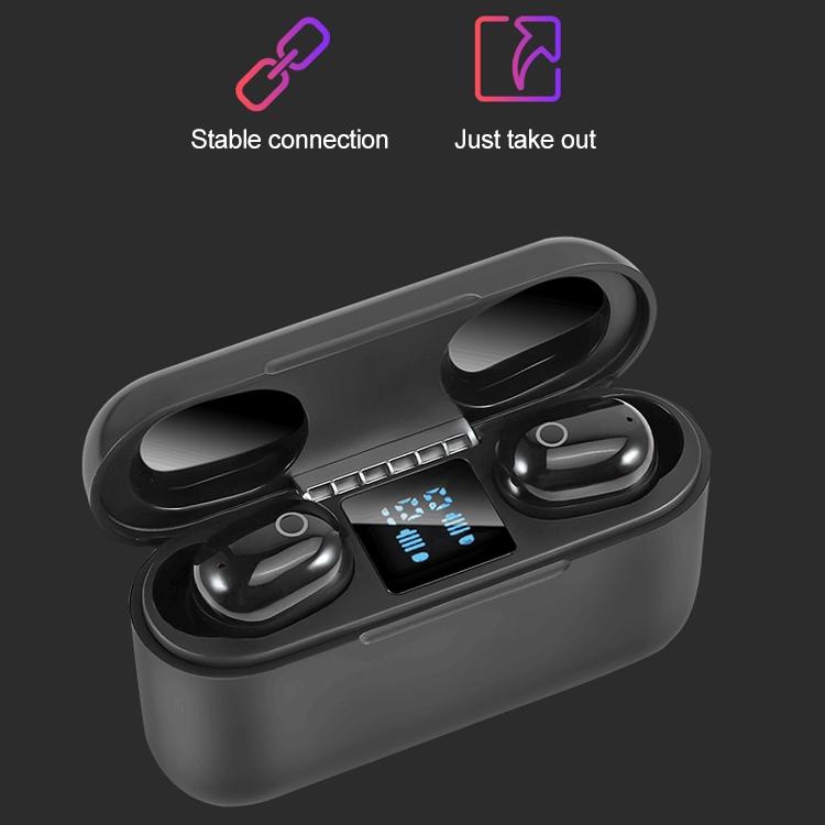 Wireless Bluetooth Headset with 2000mAh Charging Case – Touch Control, Magnetic Charging, Long Battery Life – White