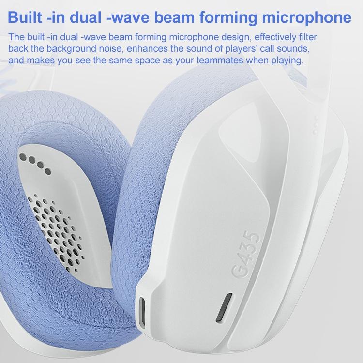 Wireless Dual Mode Gaming Headset – White | Bluetooth & 2.4GHz, Noise Cancelling, PC/PS5/Switch Compatible