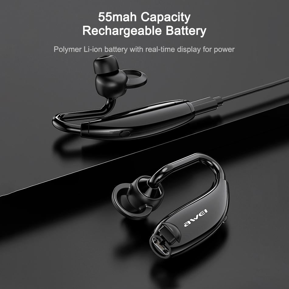 N5 Wireless Bluetooth 5.0 Headset – Clear Sound, Comfortable Fit, Long Battery Life – White