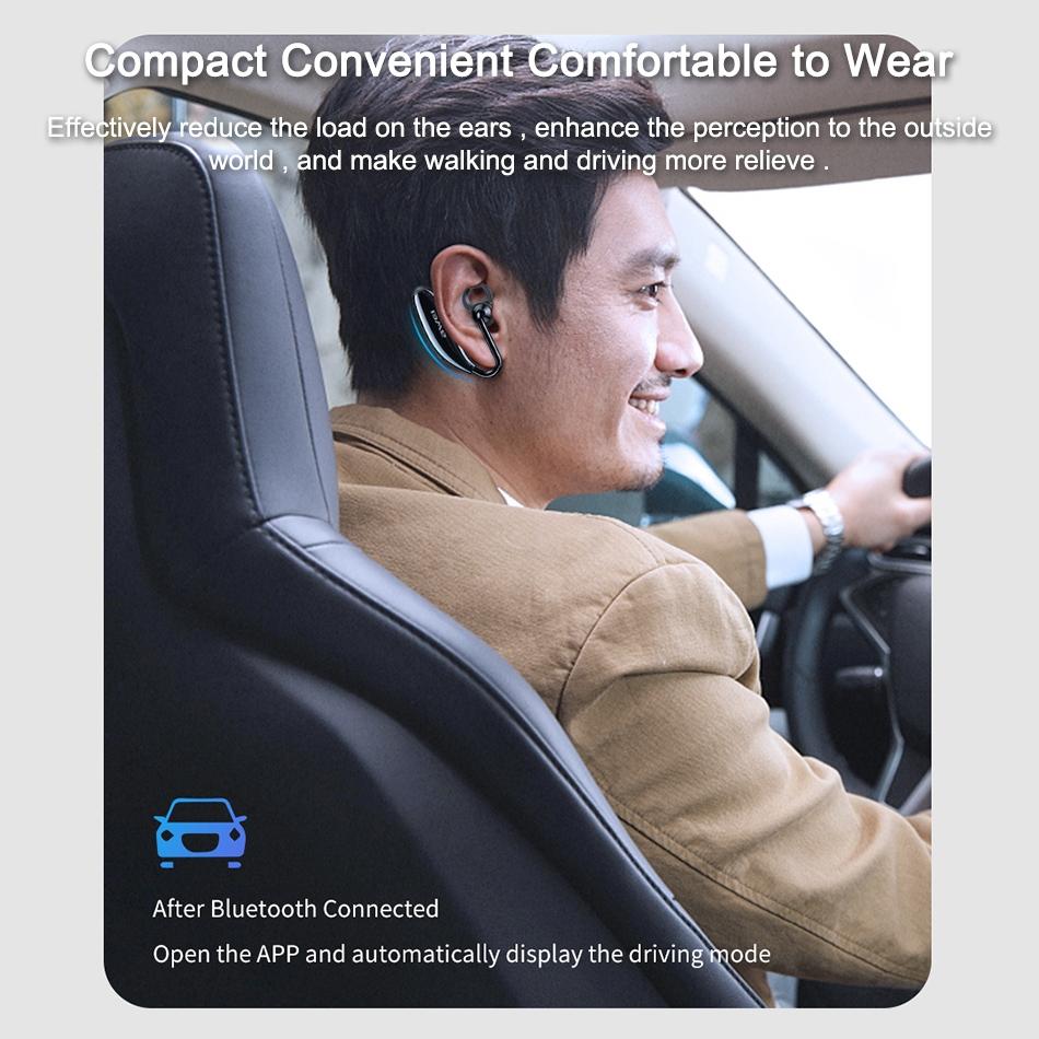 N5 Wireless Bluetooth 5.0 Headset – Clear Sound, Comfortable Fit, Long Battery Life – White