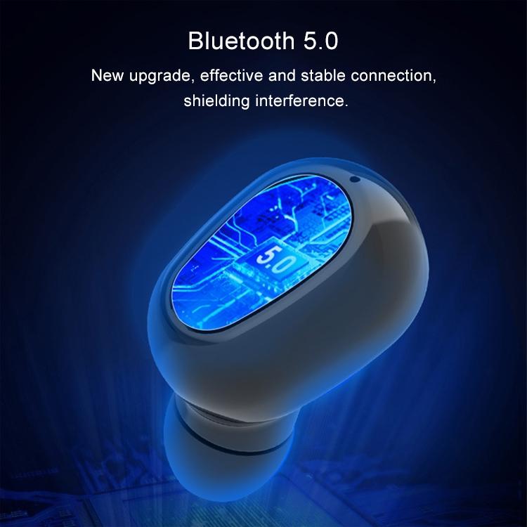 Wireless Bluetooth 5.0 Earphones with 9D Stereo Sound & Charging Case – White