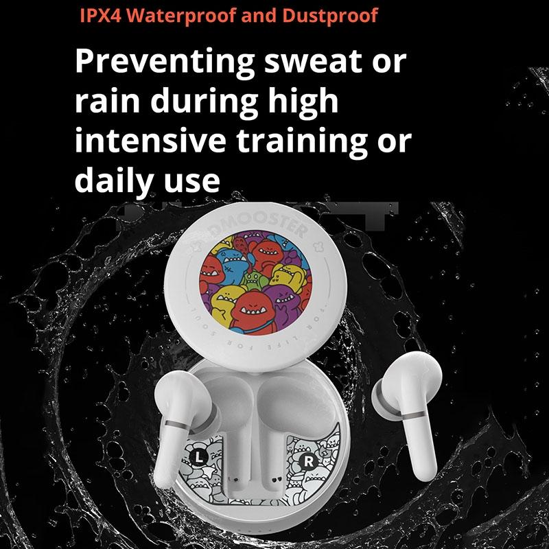 Wireless Bluetooth 5.2 Earphones – White. ANC & ENC Noise Reduction, Clear Call & Music Quality