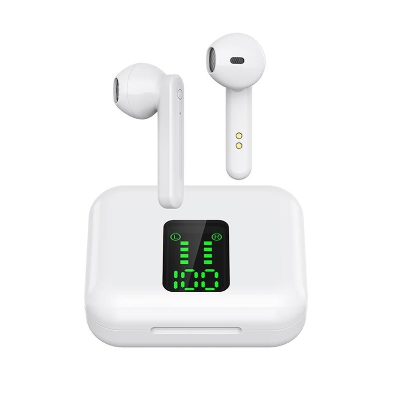 Wireless Bluetooth Earphones with Charging Case & LED Battery Display | True Wireless Stereo Earbuds