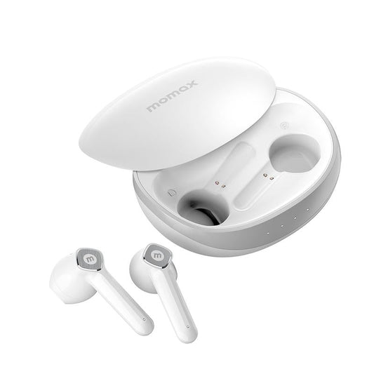 Lite3 True Wireless Noise-Cancelling Earphones – Compact Small Shell Design, White, In-Ear TWS Bluetooth Earbuds