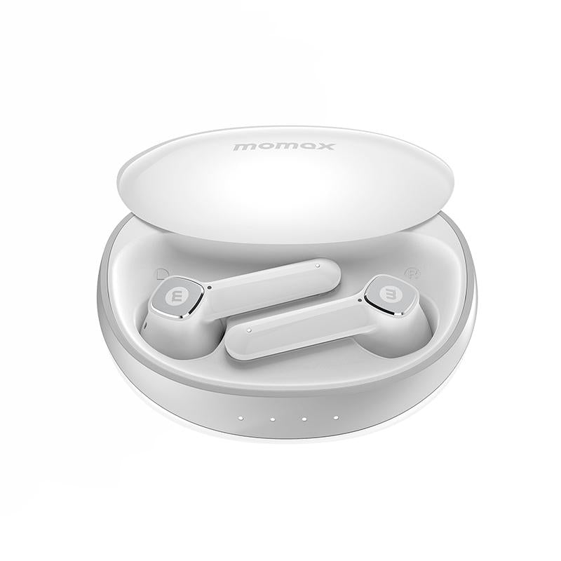 Lite3 True Wireless Noise-Cancelling Earphones – Compact Small Shell Design, White, In-Ear TWS Bluetooth Earbuds