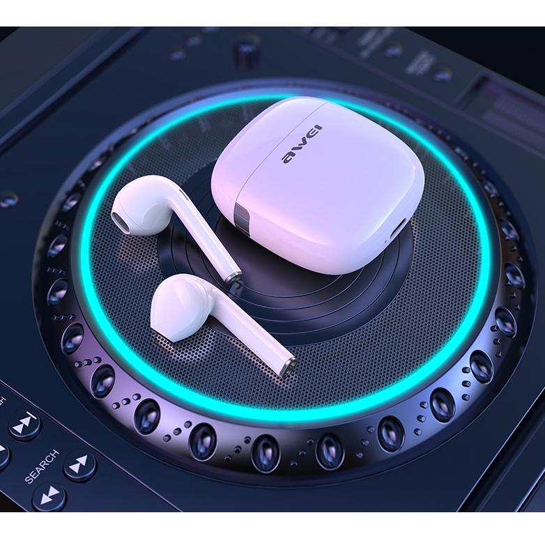 T28 Wireless Sports TWS Headset – White, Bluetooth 5.0, Charging Case, Sweatproof, Clear Sound, Secure Fit