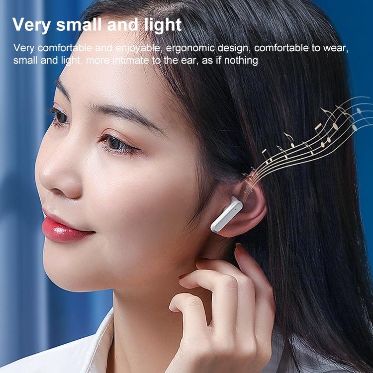 V9 Mirror Noodle Wireless Bluetooth Earphones with Charging Case – True Wireless, White