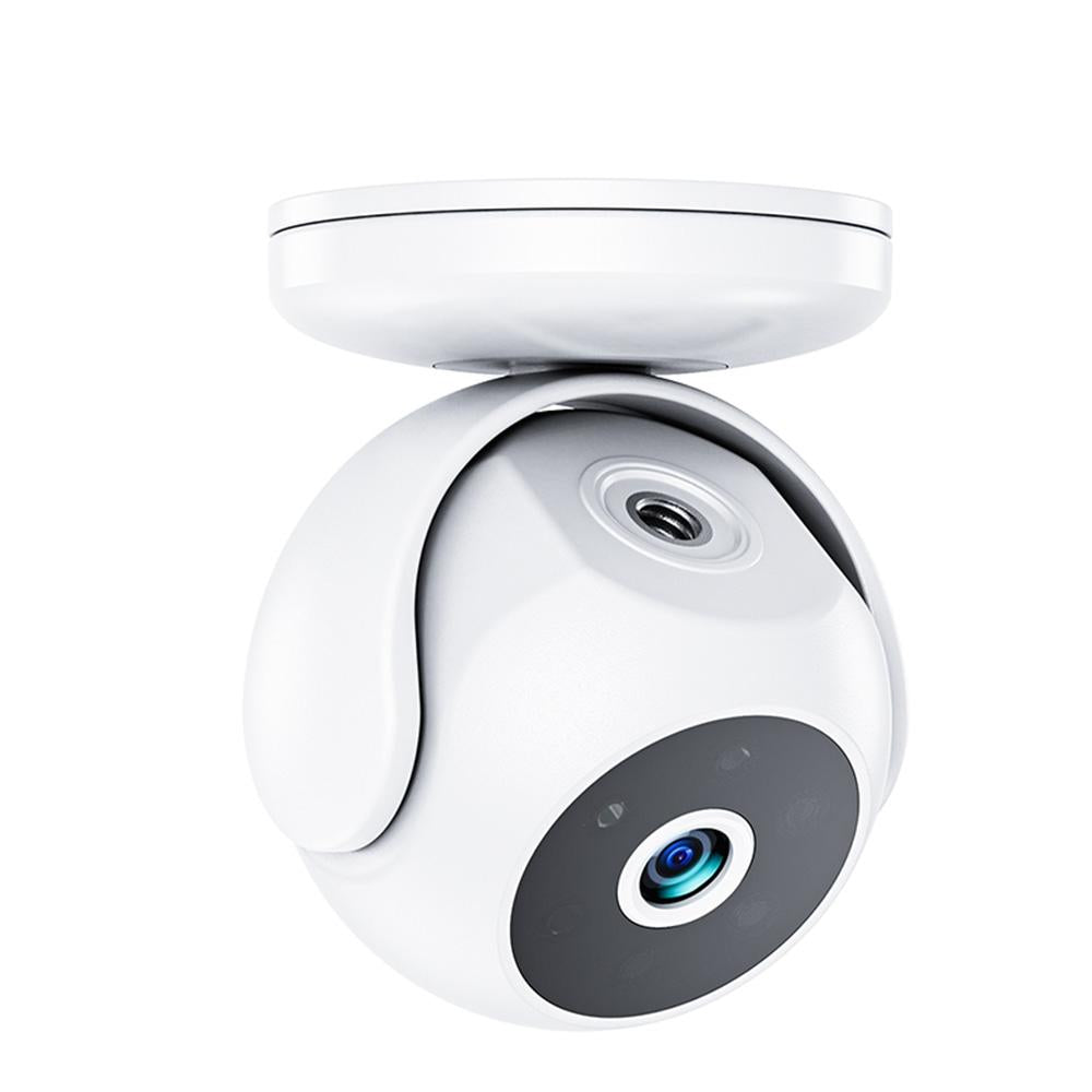 Portable Mini 4K HD Security Camera – Night Vision, White, Compact Home Surveillance