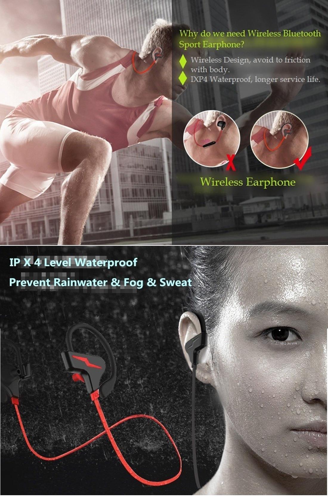 Sport Style Bluetooth 4.1 In-Ear Earphones for iPhone – Model S30 – White