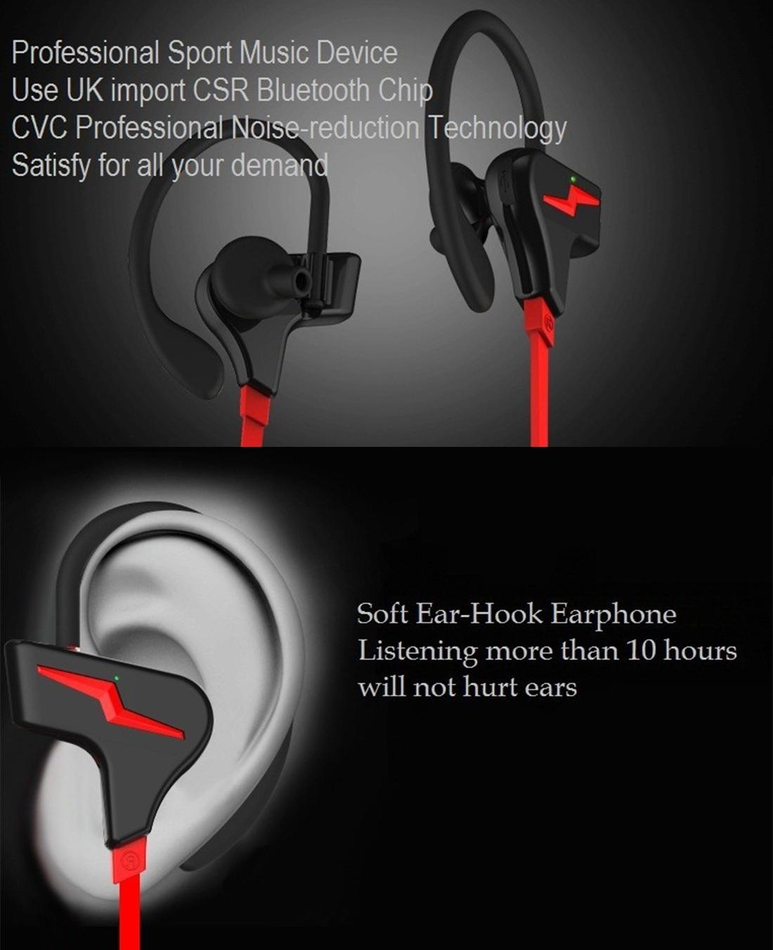 Sport Style Bluetooth 4.1 In-Ear Earphones for iPhone – Model S30 – White