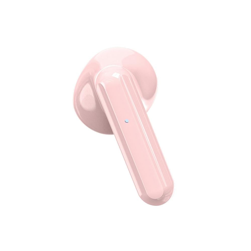 Wireless HiFi Stereo Earphones with Charging Case and Built-in Make-up Mirror – White