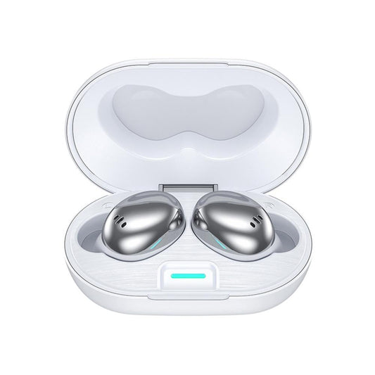 Metal Plating Wireless TWS Earphones – Bluetooth 5.0 with Charging Case – White