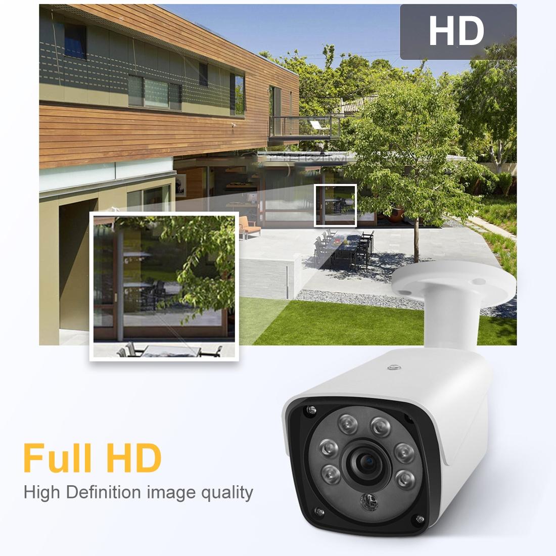 Full HD 1080P Outdoor Bullet Security Camera – 20M Night Vision, IP66 Waterproof, Motion Detection
