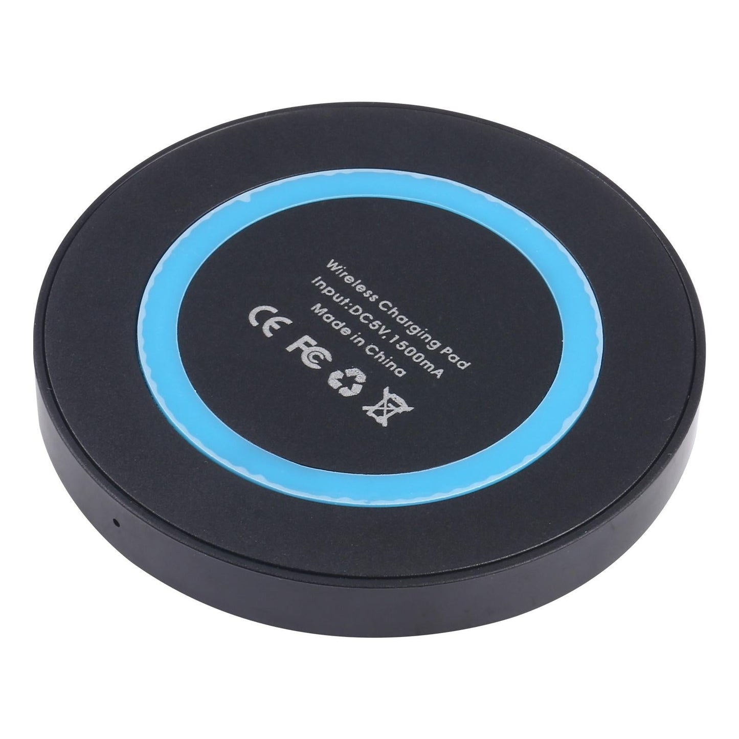 Universal 5W Round Wireless Charger – Fast Charging Pad for Qi-Enabled Devices – White
