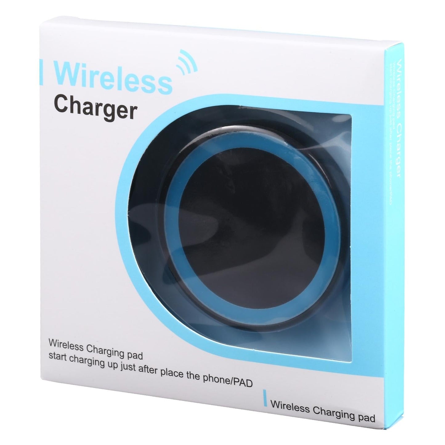 Universal 5W Round Wireless Charger – Fast Charging Pad for Qi-Enabled Devices – White