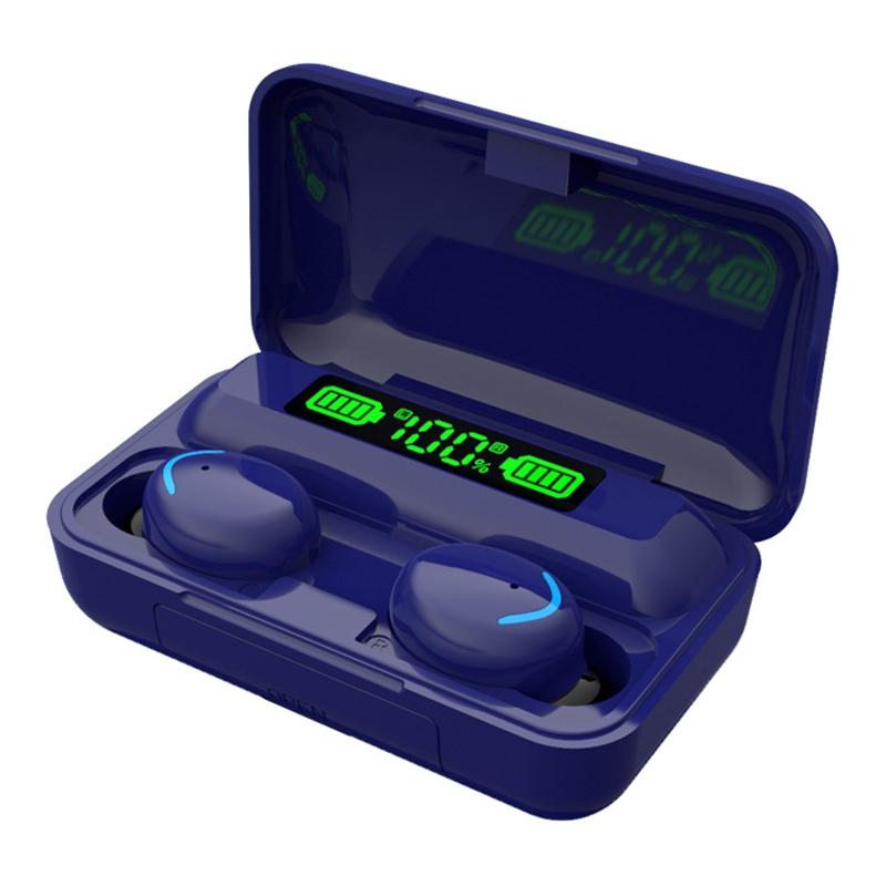 Yellow Macaron Bluetooth Earphones with LED Display & Noise Reduction – Wireless Earbuds