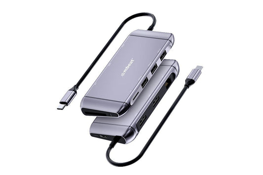 mBeat Elite X11 9-in-1 USB-C Docking Station – Dual HDMI MST, 100W PD, 4K Display Support
