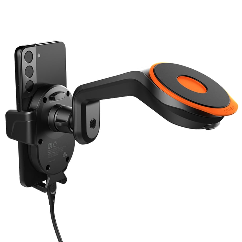 Cygnett Wireless 10W Qi Car Charger Mount – Vent Clip, Fast Charging with Cable Included