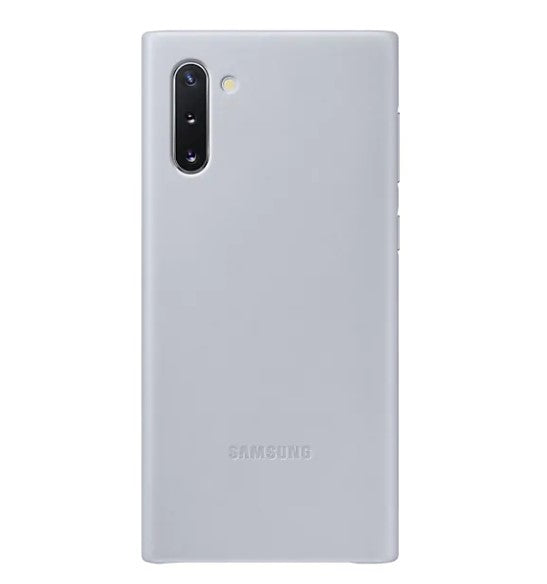 Leather Cover Case for Samsung Galaxy Note 10 – Slim Protective Design – Grey