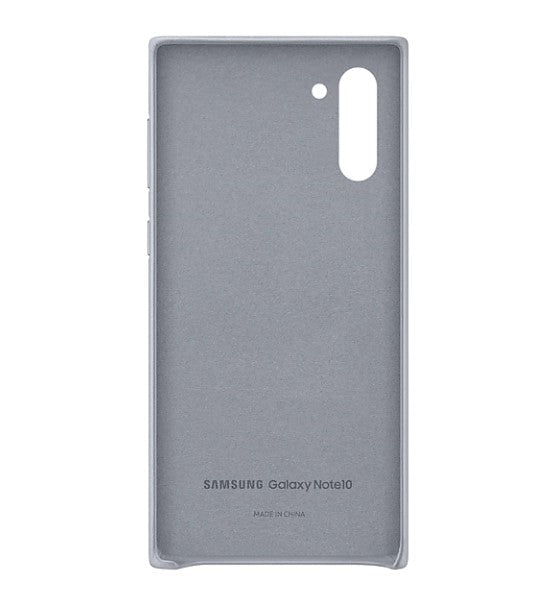 Leather Cover Case for Samsung Galaxy Note 10 – Slim Protective Design – Grey