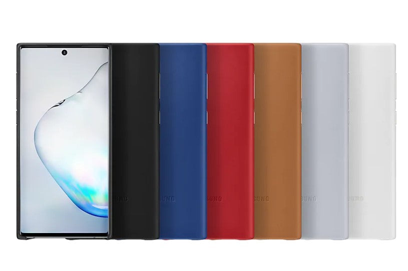 Leather Cover Case for Samsung Galaxy Note 10 – Slim Protective Design – Grey