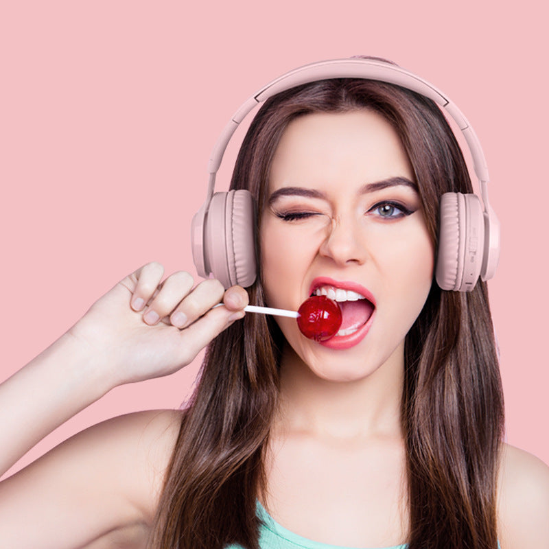 Purple Bunny Wireless Headphones with Glowing Logo | Bluetooth 5.0 & 85dB Volume Limit Mode