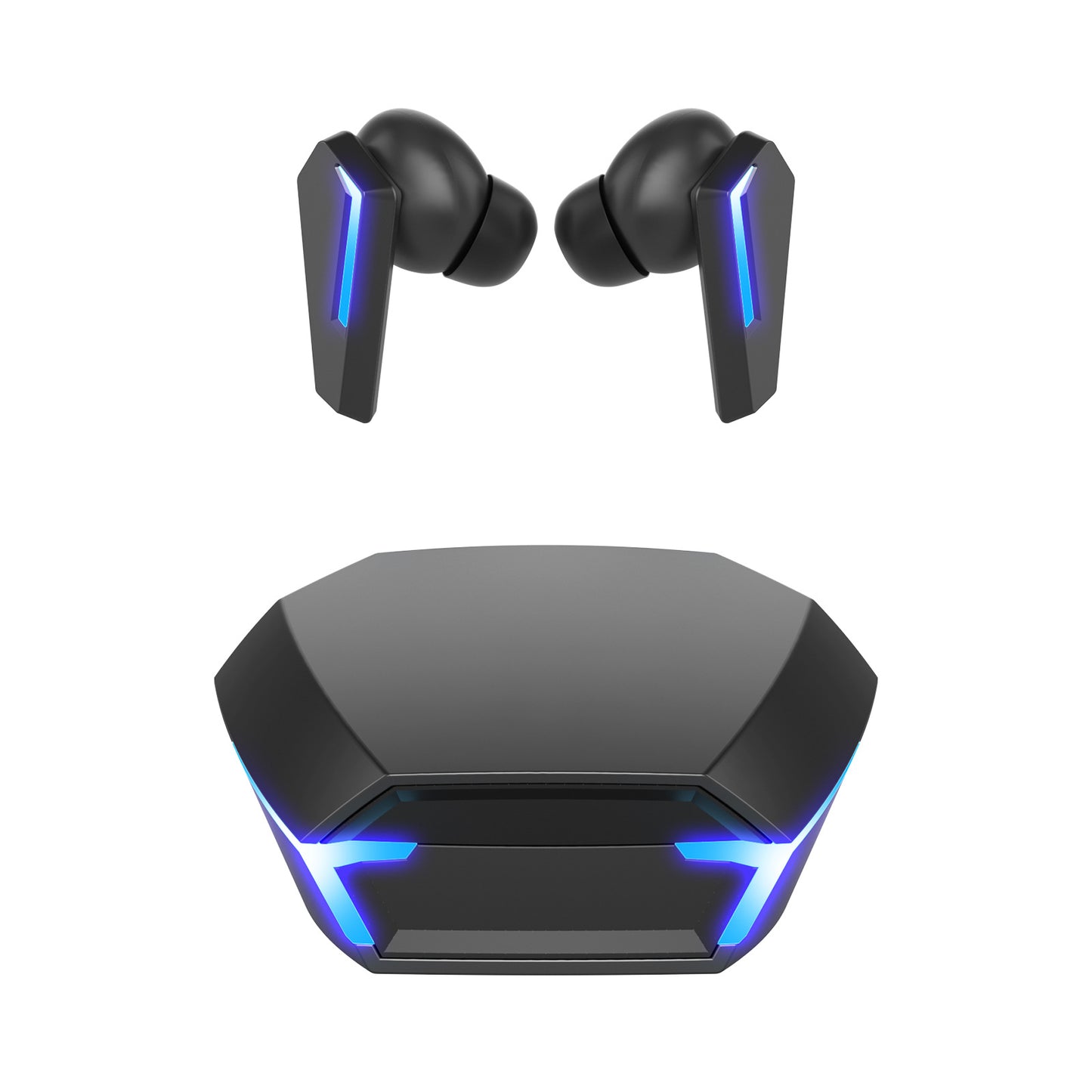 Black Wireless Gaming Earbuds – Bluetooth 5.2, Low Latency, 3D Stereo Sound. In-Ear Headphones for Mobile & PC