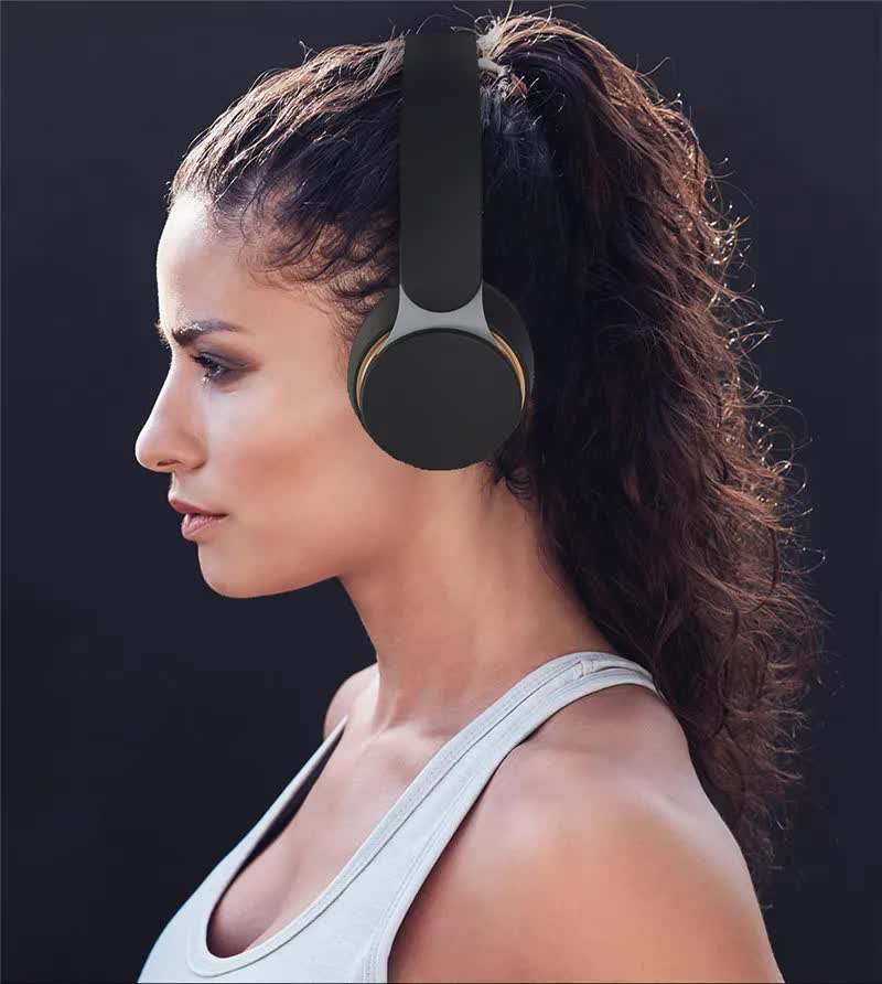 Dark Green Wireless Bluetooth Headphones – Noise Reduction, Heavy Bass, Long Battery Life, TF Card Support