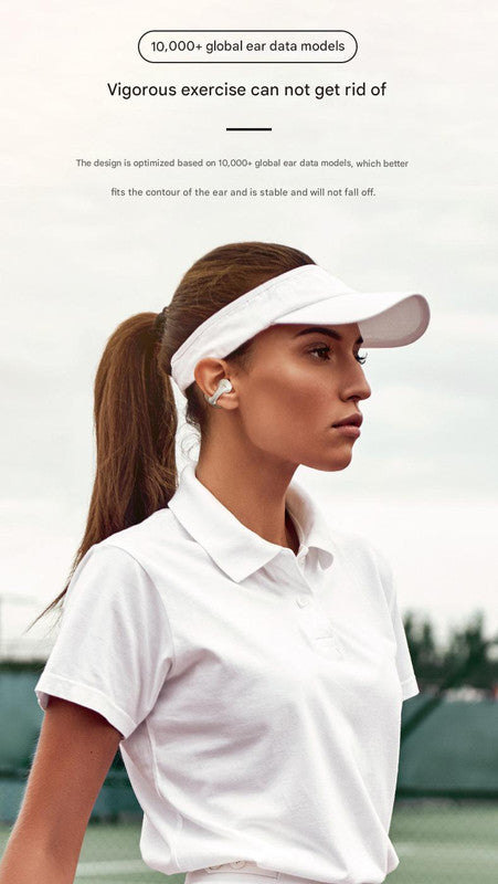 Stylish TWS Wireless Earbuds – Real-Time AI Translation, Immersive Sound & Touch Controls – Gray
