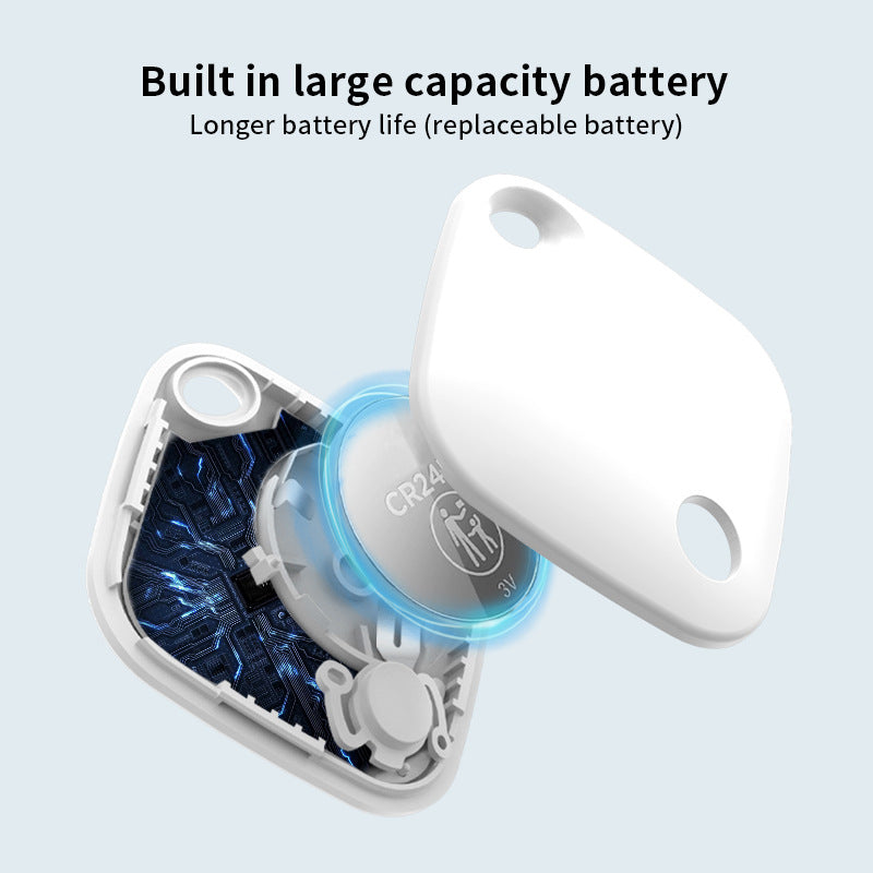 Black Smart Item Locator Tag for Android – Google Find My Device Compatible, Anti-Lost Bluetooth Tracker