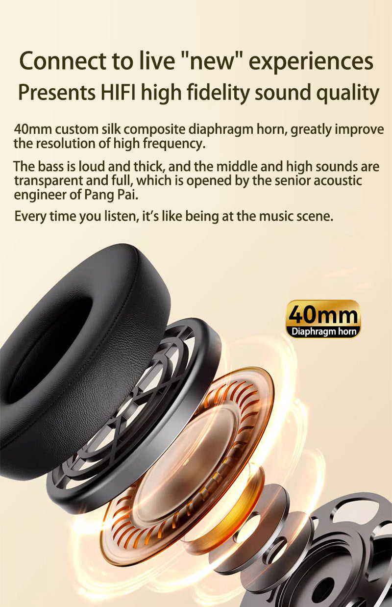 Wireless Over-Ear Headphones with Graffiti Design – Bluetooth 5.3, HiFi Sound, RGB Lighting, 8-Hour Playtime – Red